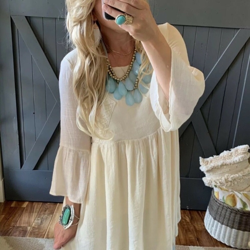 Bohemian Ethereal Embroidered Dress 👗